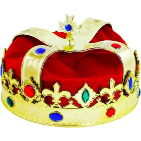 KARNEVAL Koruna královská zlatá plastová KARNEVALOVÝ DOPLNĚK