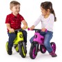 Odrážedlo Funny Wheels Rider SuperSport 2v1 odstrkovadlo s popruhem Zelené