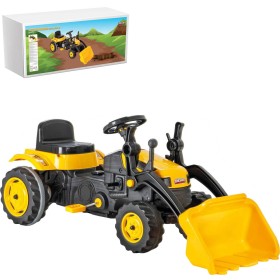 PILSAN Traktor auto šlapací žlutý 125×51×51cm buldozer s přední lžící