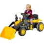 PILSAN Traktor auto šlapací žlutý 125×51×51cm buldozer s přední lžící