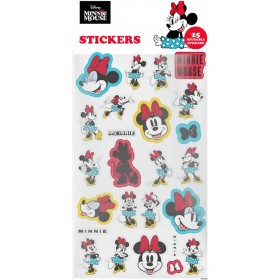 Samolepky Minnie Mouse 25ks opakovaně použitelné 1 arch