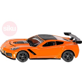 SIKU Auto oranžové sportovní Chevrolet Corvette ZR1 kovový model blister 1534