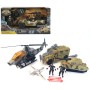 Vojenská army sada figurky s vojenskými vozidly a doplňky 3 druhy plast
