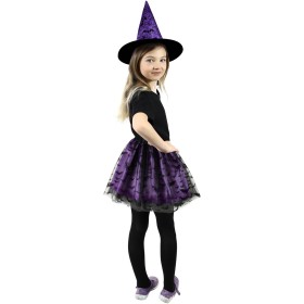 KARNEVAL Šaty čarodějnice tutu fialové netopýři + klobouk *KOSTÝM*