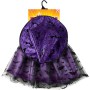 KARNEVAL Šaty čarodějnice tutu fialové netopýři + klobouk *KOSTÝM*