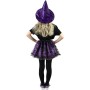 KARNEVAL Šaty čarodějnice tutu fialové netopýři + klobouk *KOSTÝM*
