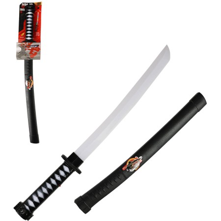 Meč dětský ninja samurajský 56cm na baterie Světlo Zvuk plast
