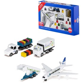 SIKU Letištní odbavovovací set 3 dopravní prostředky s doplňky kov 6312