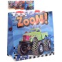 Taška dárková 20x20x9cm Monster Truck 4 druhy