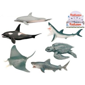 Zvířátko mořské 8-15cm plastová figurka zvířátko 6 druhů