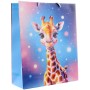 Taška dětská dárková zvířátka Safari 26x32cm karton 4 druhy