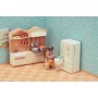Sylvanian Families kuchyňská linka s ledničkou nábytek doplněk k herním sadám