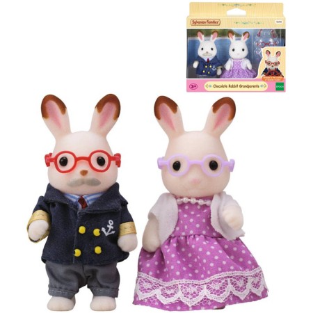 Sylvanian Families Chocolate králíci babička a dědeček set 2 figurky v krabici