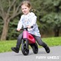 Odrážedlo Funny Wheels 2v1 dětské odstrkovadlo tříkolka / 2 kola RŮŽOVÉ plast