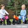 Odrážedlo Funny Wheels 2v1 dětské odstrkovadlo tříkolka / 2 kola ČERVENÉ plast