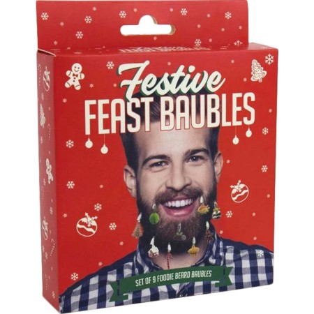 KARNEVAL Ozdoby vánoční na vousy set 9ks *KARNEVALOVÝ DOPLNĚK*