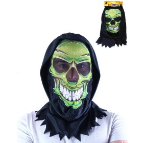 KARNEVAL Maska lebka textilní dospělá *KARNEVALOVÝ DOPLNĚK*
