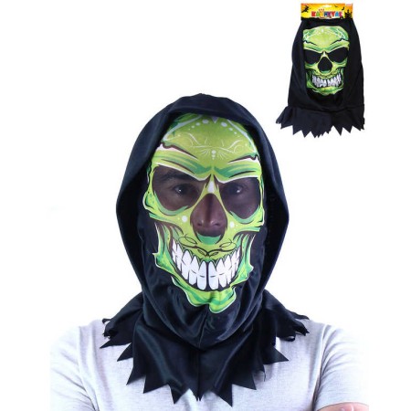 KARNEVAL Maska lebka textilní dospělá *KARNEVALOVÝ DOPLNĚK*