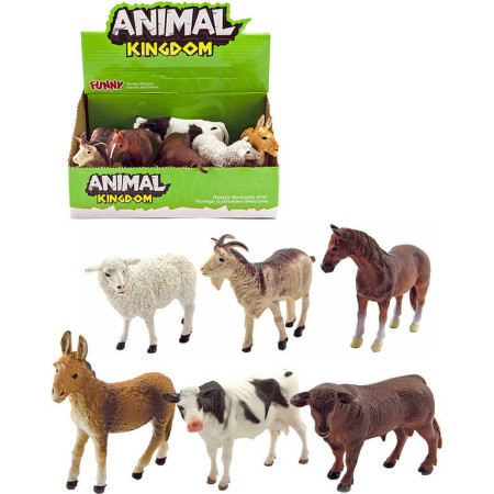 Zvířátko domácí farma 12cm různé druhy plast