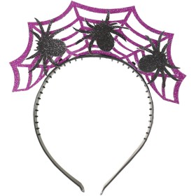 KARNEVAL Čelenka Halloween s pavouky *KARNEVALOVÝ DOPLNĚK*