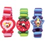 DŘEVO Hodinky barevné veselé náramkové 7cm 4 druhy *DŘEVĚNÉ HRAČKY*