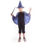 KARNEVAL Plášť kouzelnický modrý + klobouk vel.S (104-128cm) 3-8 let *KOSTÝM*