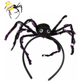 KARNEVAL Čelenka halloween s pavoukem *KARNEVALOVÝ DOPLNĚK*