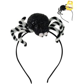KARNEVAL Čelenka s pavoukem halloween *KARNEVALOVÝ DOPLNĚK*