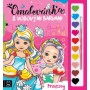Omalovánka set s vodovými barvami a štětcem Princezny