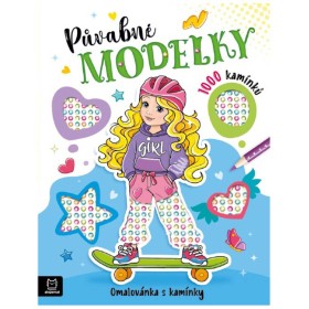 Omalovánka s kamínky Půvabné modelky