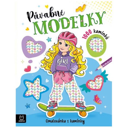 Omalovánka s kamínky Půvabné modelky