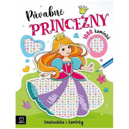 Omalovánka s kamínky Půvabné princezny
