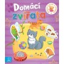Mrňous si hraje a nalepuje domácí zvířata samolepková knížka