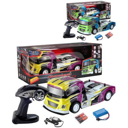 RC Auto tahač závodní na vysílačku 2,4GHz na baterie Světlo 2 barvy