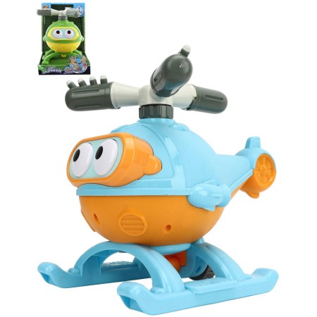 Letadlo stříkací zahradní fontána hydroplán stříká vodu 2 barvy