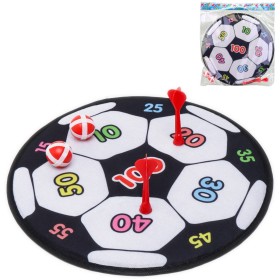 Terč na suchý zip látkový fotbalový míč set se 2 šipkami a 2 míčky