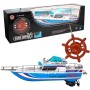 RC Loď policie motorový člun na vysílačku 27MHz na baterie