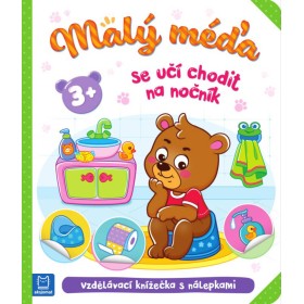 Malý méďa se učí chodit na nočník vzdělávací knížečka s nálepkami