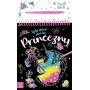 Vyškrabávací obrázky Princezny 16x26cm set se škrabacím perem