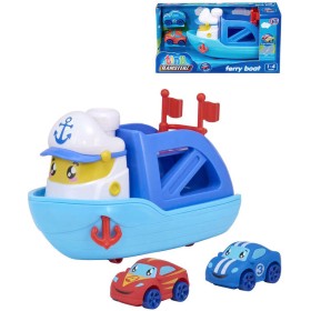 Teamsterz Tiny trajekt baby herní set lodička se 2 autíčky do vody plast