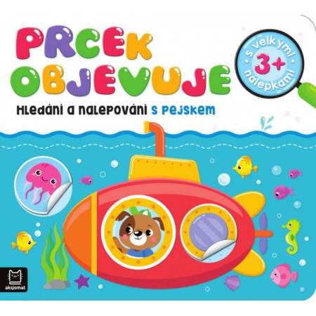 Prcek objevuje Hledání a nalepování samolepky s pejskem