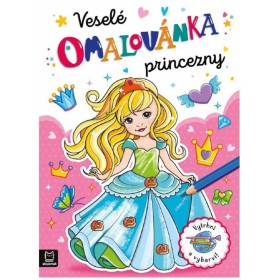 Omalovánka Veselé princezny Vytrhni a vybarvi