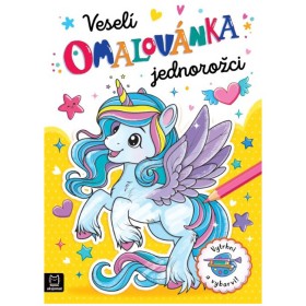 Omalovánka Veselí jednorožci Vytrhni a vybarvi