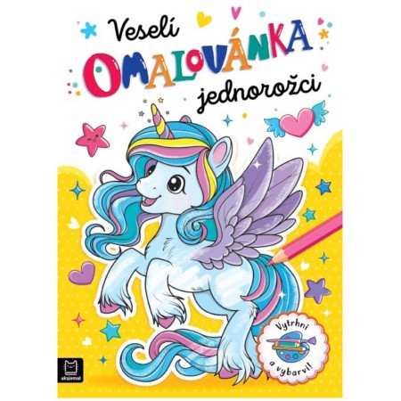 Omalovánka Veselí jednorožci Vytrhni a vybarvi