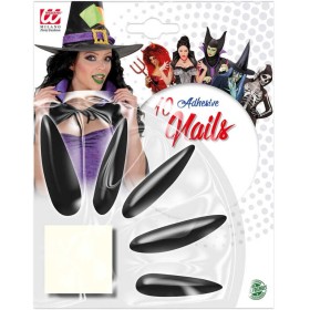KARNEVAL Nehty černé set 10ks čarodějnice *KARNEVALOVÝ DOPLNĚK*