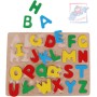 WOODY DŘEVO Puzzle vkládací na desce Abeceda