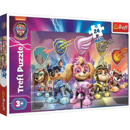 TREFL PUZZLE Tlapková patrola: Psí mise 60x40cm skládačka 24 dílků Maxi