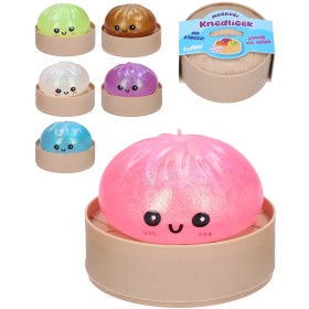 Knedlíček Squishy Dumpling mačkací třpytivý antistresový knedlík 6 barev