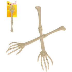 Kostra ruky 36cm Halloweenská dekorace set 2ks na kartě