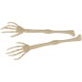 Kostra ruky 36cm Halloweenská dekorace set 2ks na kartě
